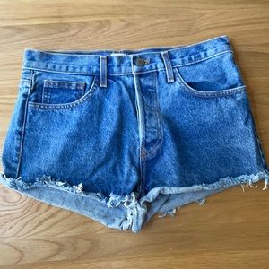 Vintage Denim Cut-off shorts hot pants